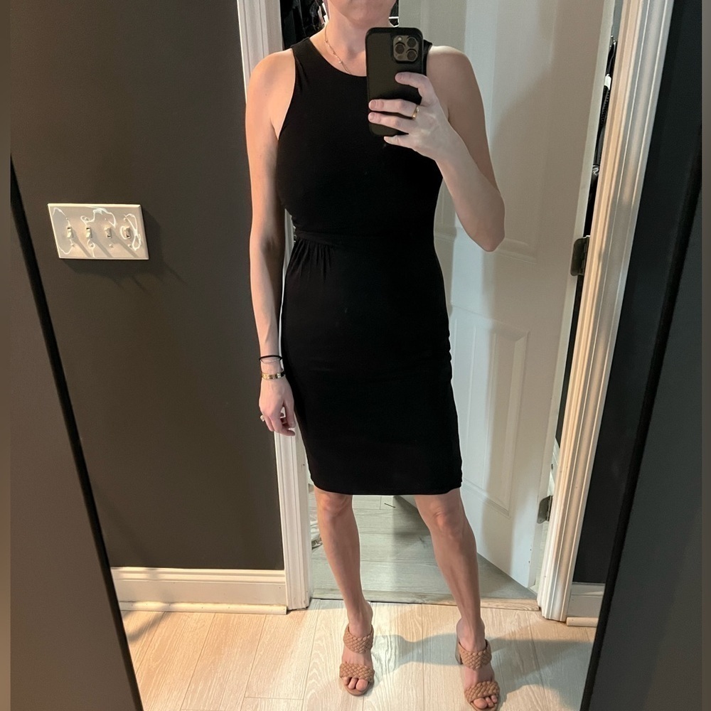 Black Knee Length Loft Dress, XS